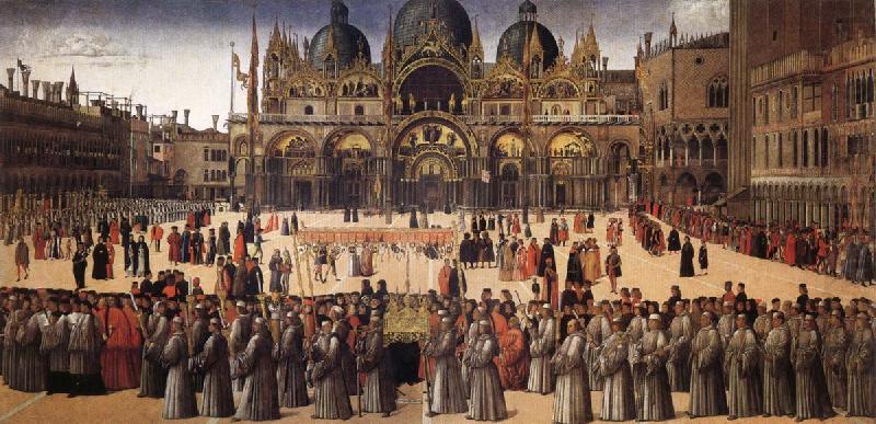 Procession in Piazza San Marco, BELLINI, Gentile